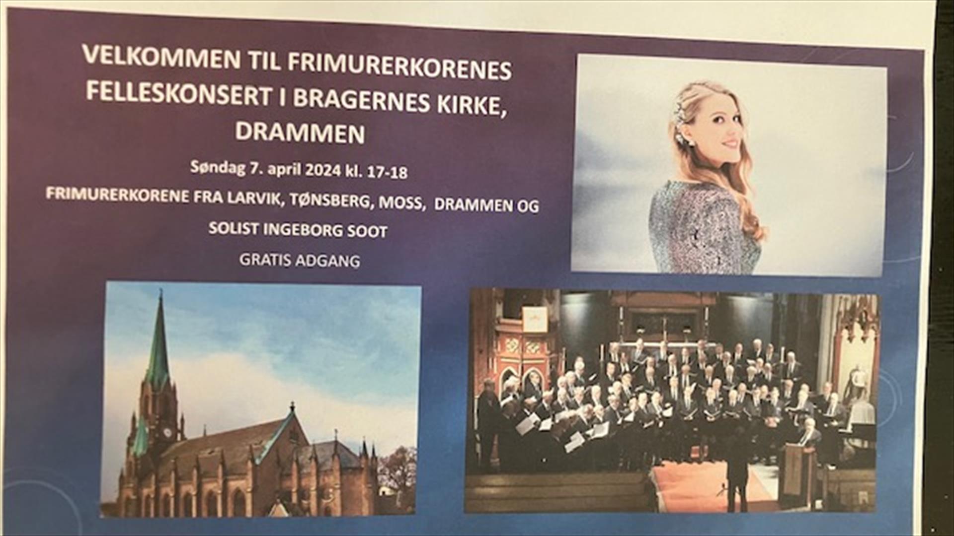 Felleskonserten Bragernes kirke 2018