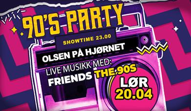 90s party med Friends the 90s!