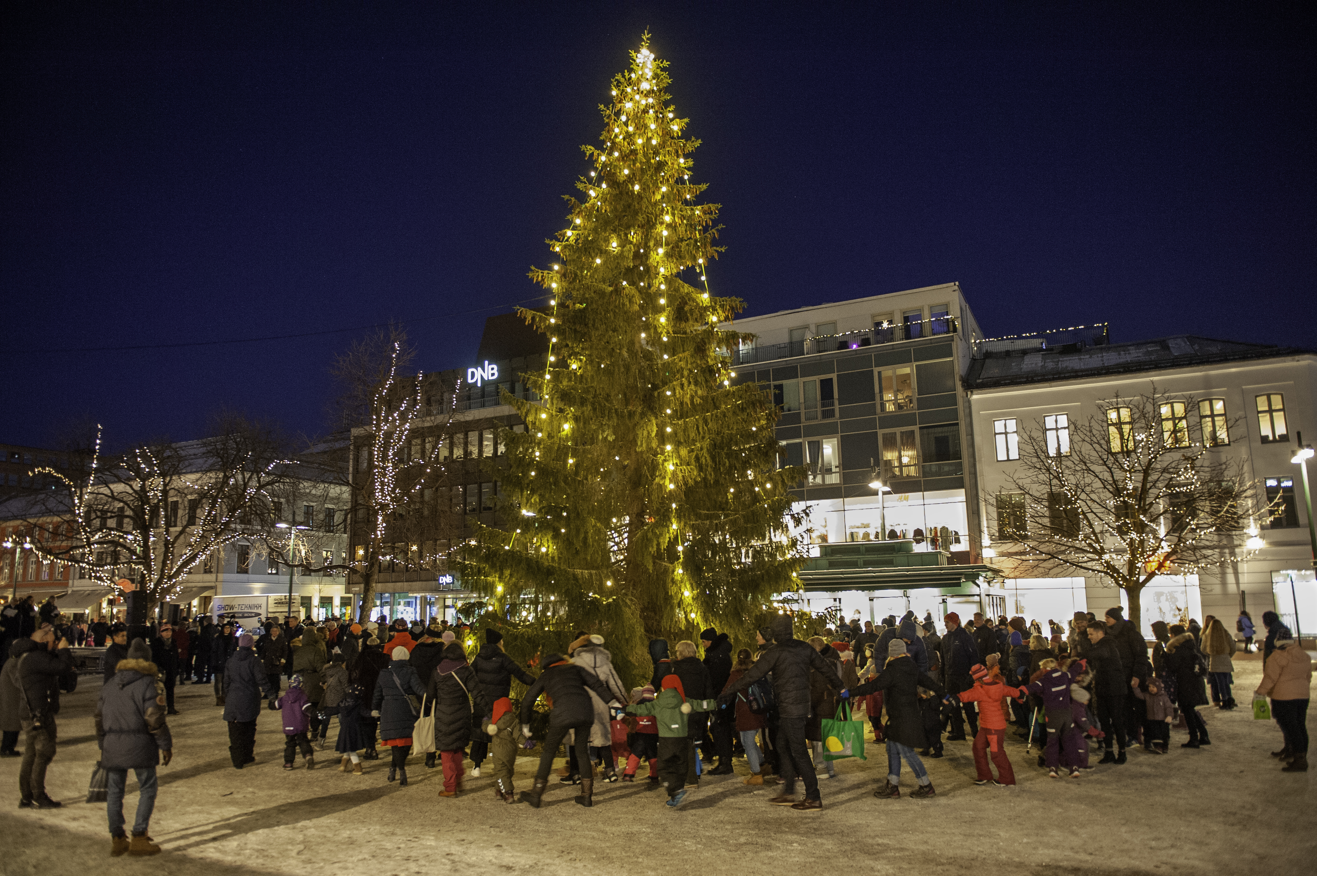 Juletre på Bragernes torg