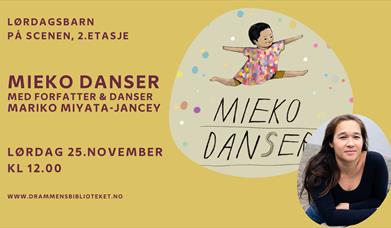 Mieko danser med forfatter Mariko Miyata-Jancey