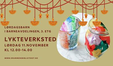 Lykteverksted på Drammensbiblioteket