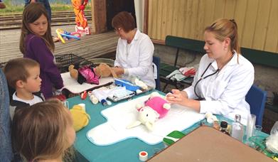 Bamsedoktorene kommer til Krøderbanen på søndag