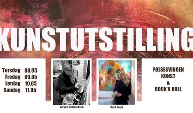 Kunstutstilling med Heidi Ruud og Jørgen Gulbrandsen.