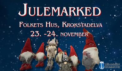 Julemarked på Folkets hus i Krokstadelva 23-24 November