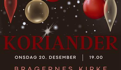 Koriander Damekor Julekonsert plakat