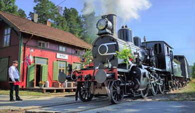 Damptoget på Sysle stasjon