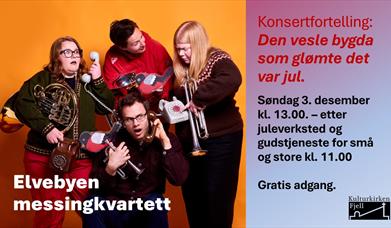Elvebyen messingkvartett i Kulturkirken Fjell