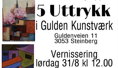 5Uttrykk maleriutstilling Gulden Kunstværk