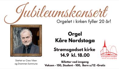 Orgeljubileumskonsert i Strømsgodset