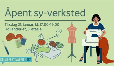 Åpent sy-verksted tirsdag 21. januar