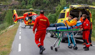 Nødetatene trener sammen.