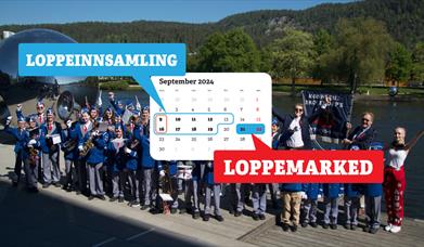 Konnerud Skolekorps gleder seg til å ta i mot og selge lopper.