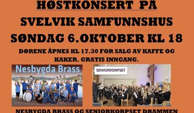 Høstkonsert i Svelvik samfunnshus
