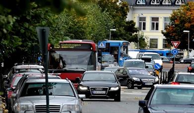 Trafikk i Konnerudgate
