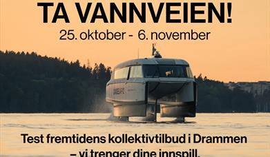 Ta vannveien! Test fremtidens kollektivtilbud 25. okt-6.nov