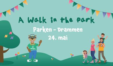 A Walk in the Park 24.mai - bildet av en familie og DJ Walkie i parken.