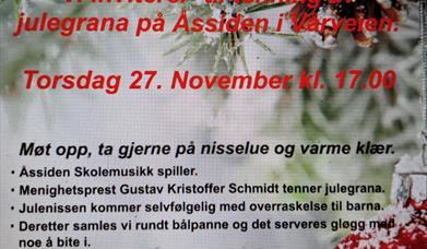 Julegrantenning på Åssiden 27. November Kl. 17.00