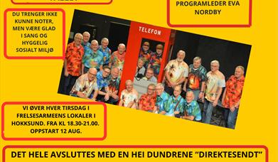 Glade gutter i Hokksund Mannskor