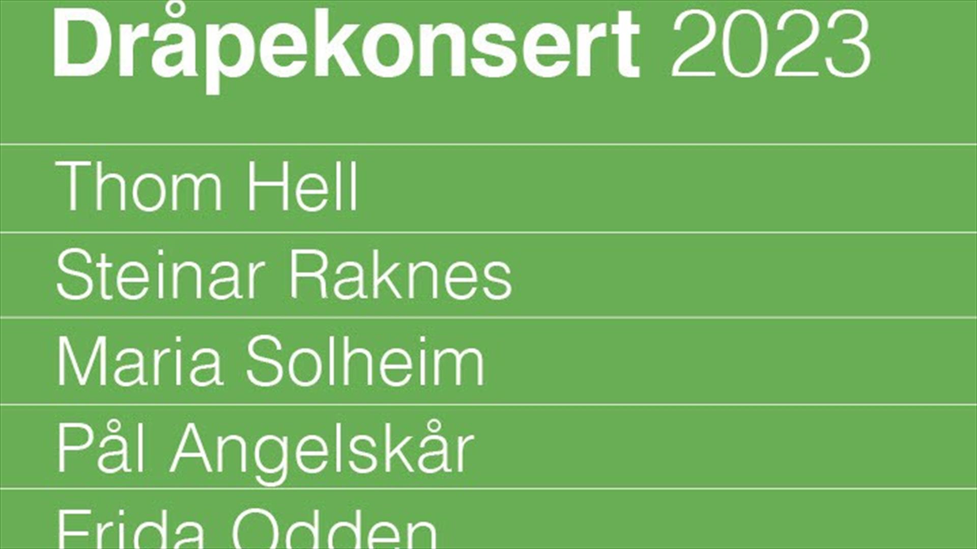 Dråpekonsert i Strømsø kirke 8. november