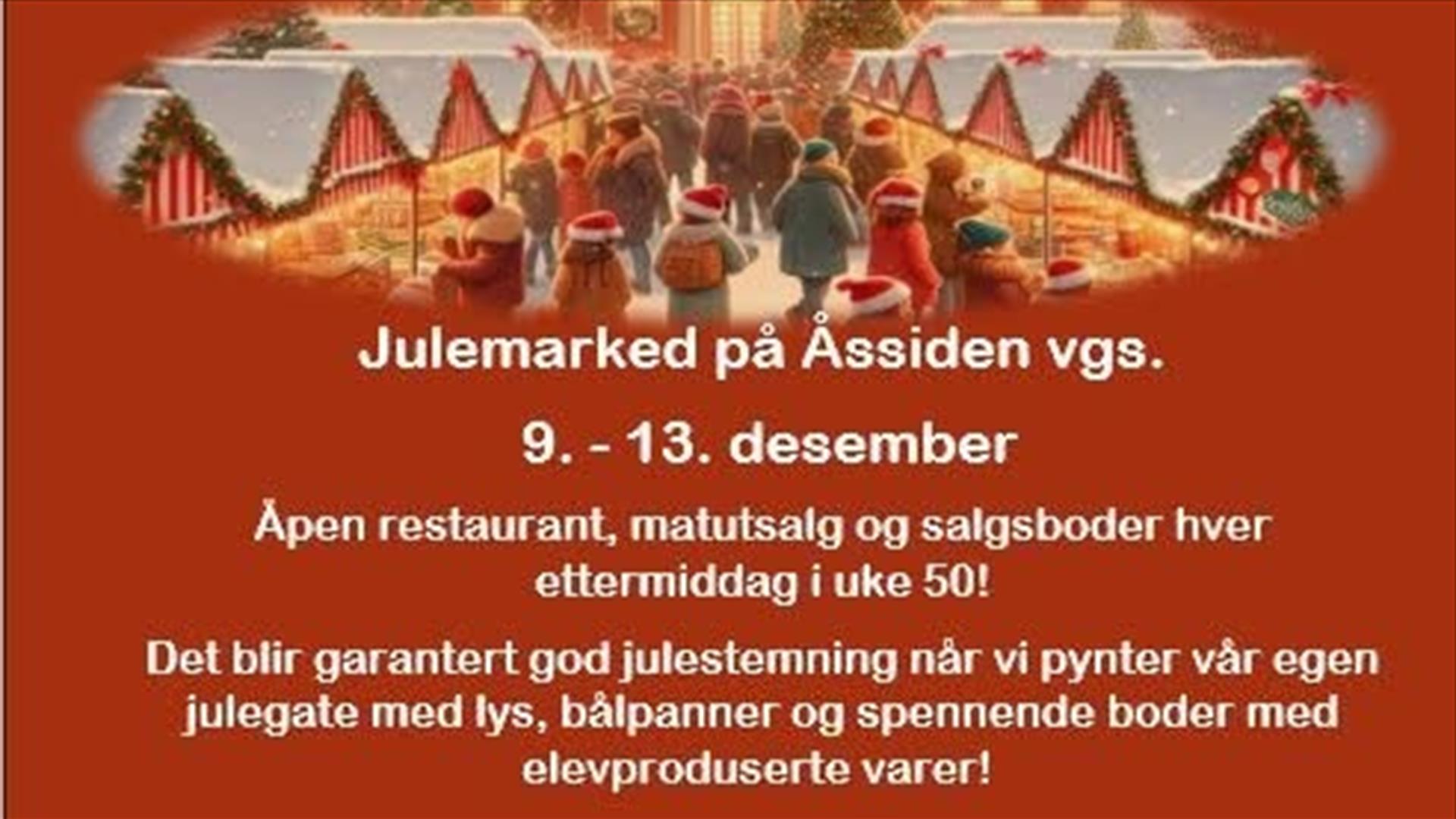 Julemarked på Åssiden vgs.