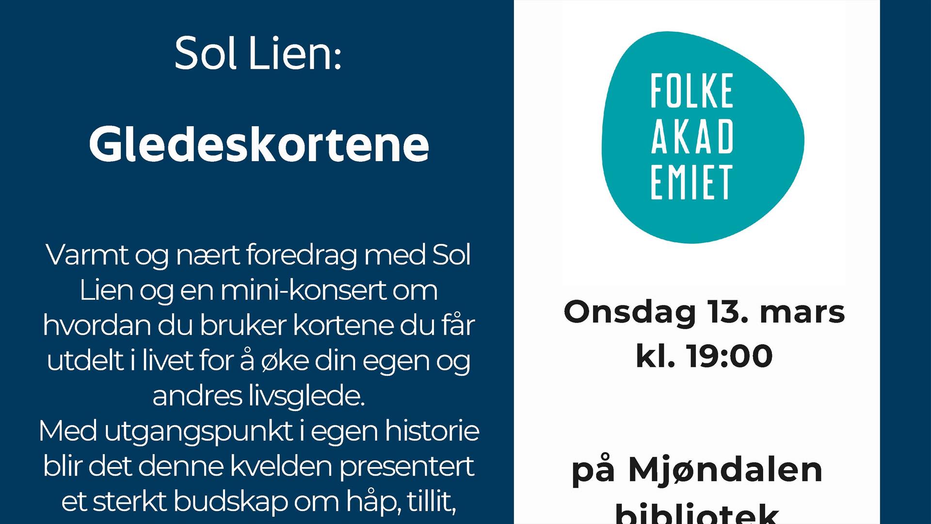 Minikonsert og foredrag