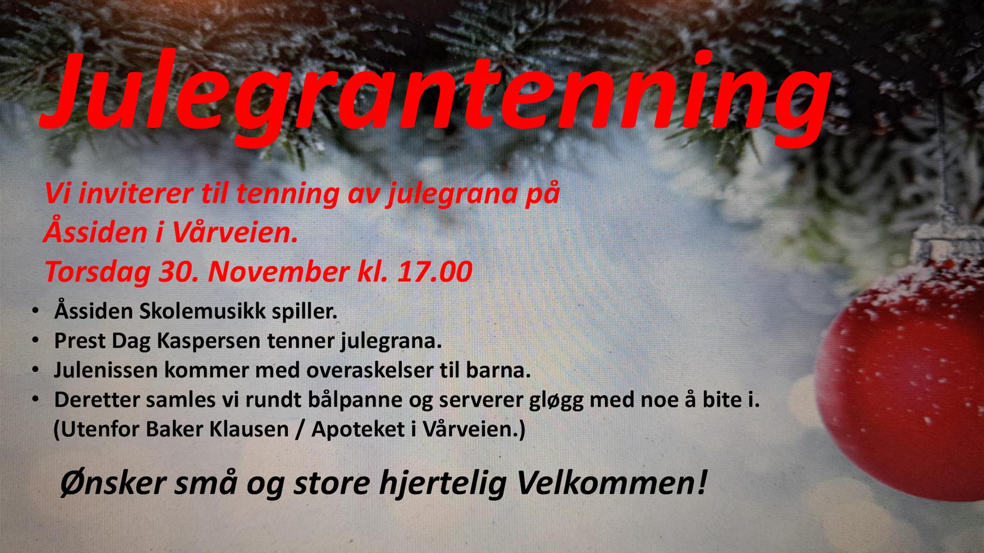 Julegrantenning 2023