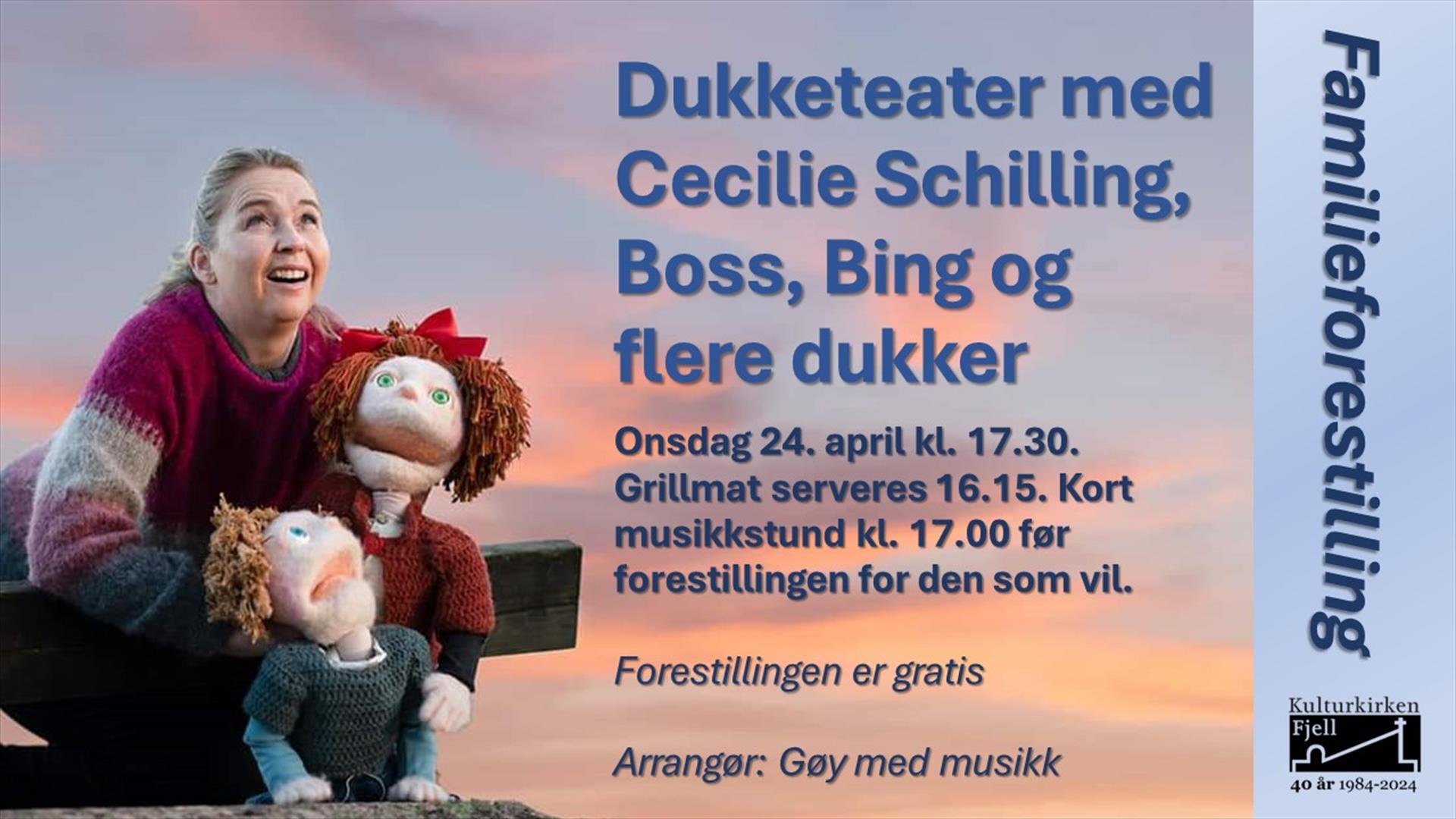 Cecilie Schilling med dukkene