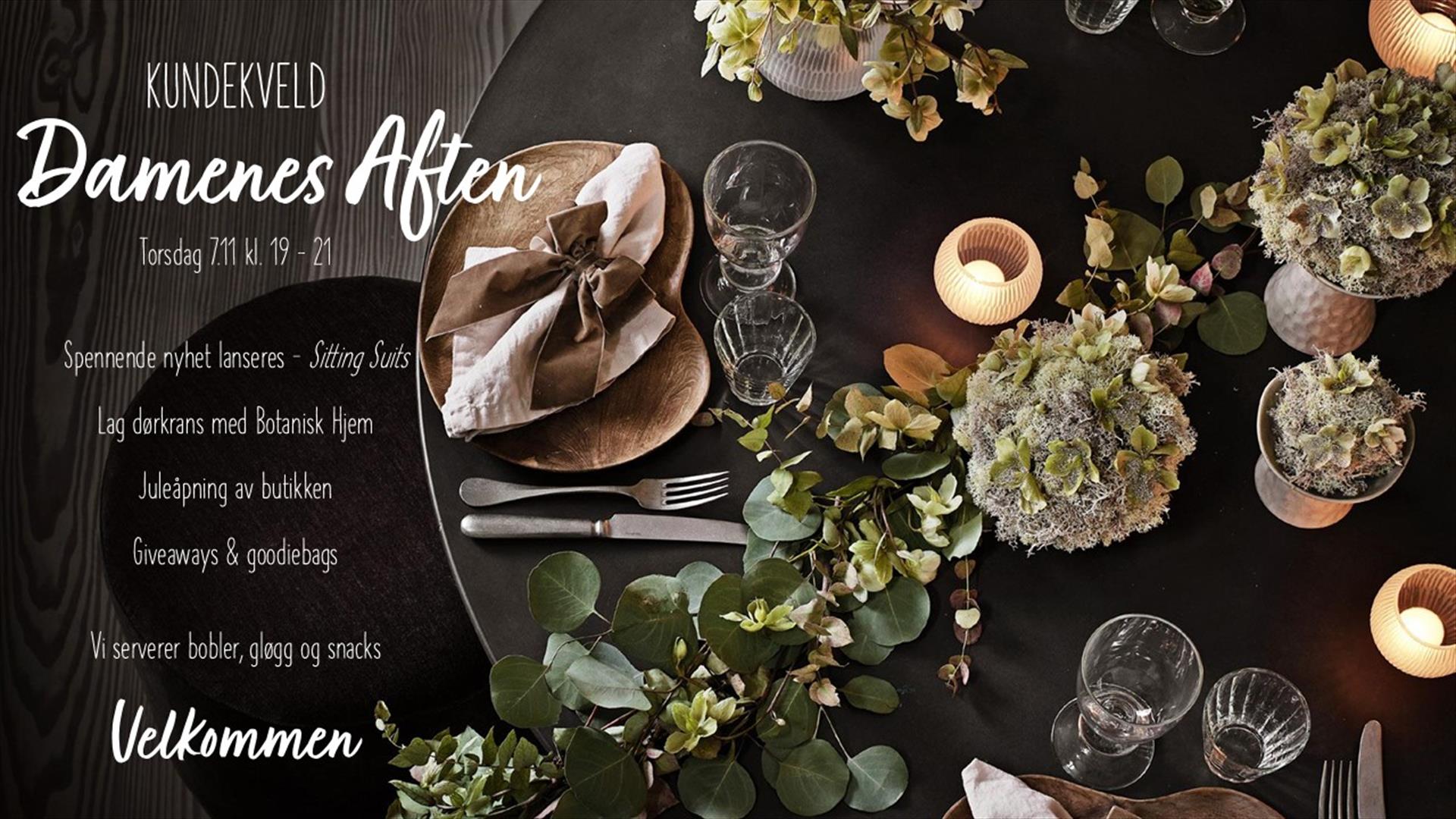 Velkommen til en VIP-helaften for damer i alle aldre (og følge) torsdag 7. november kl. 19.00 – 21.00.