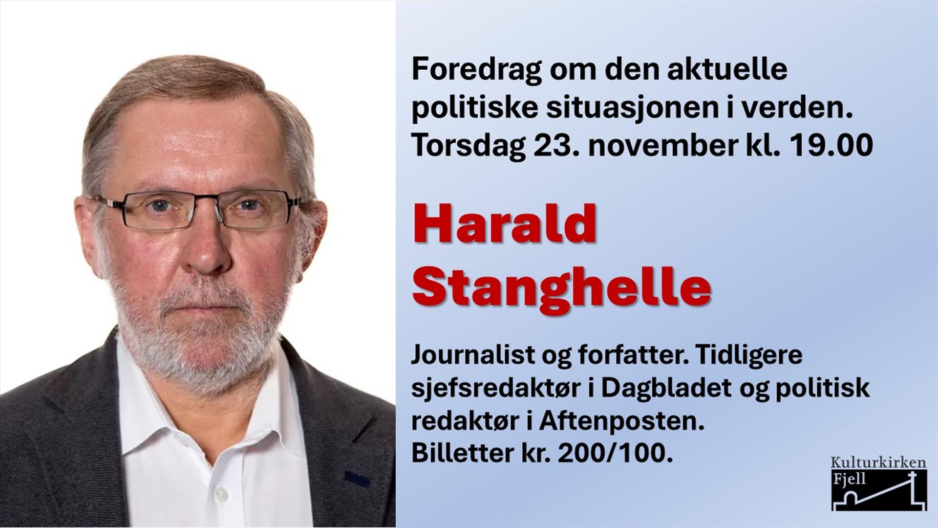 Harald Stanghelle i Fjell kirke