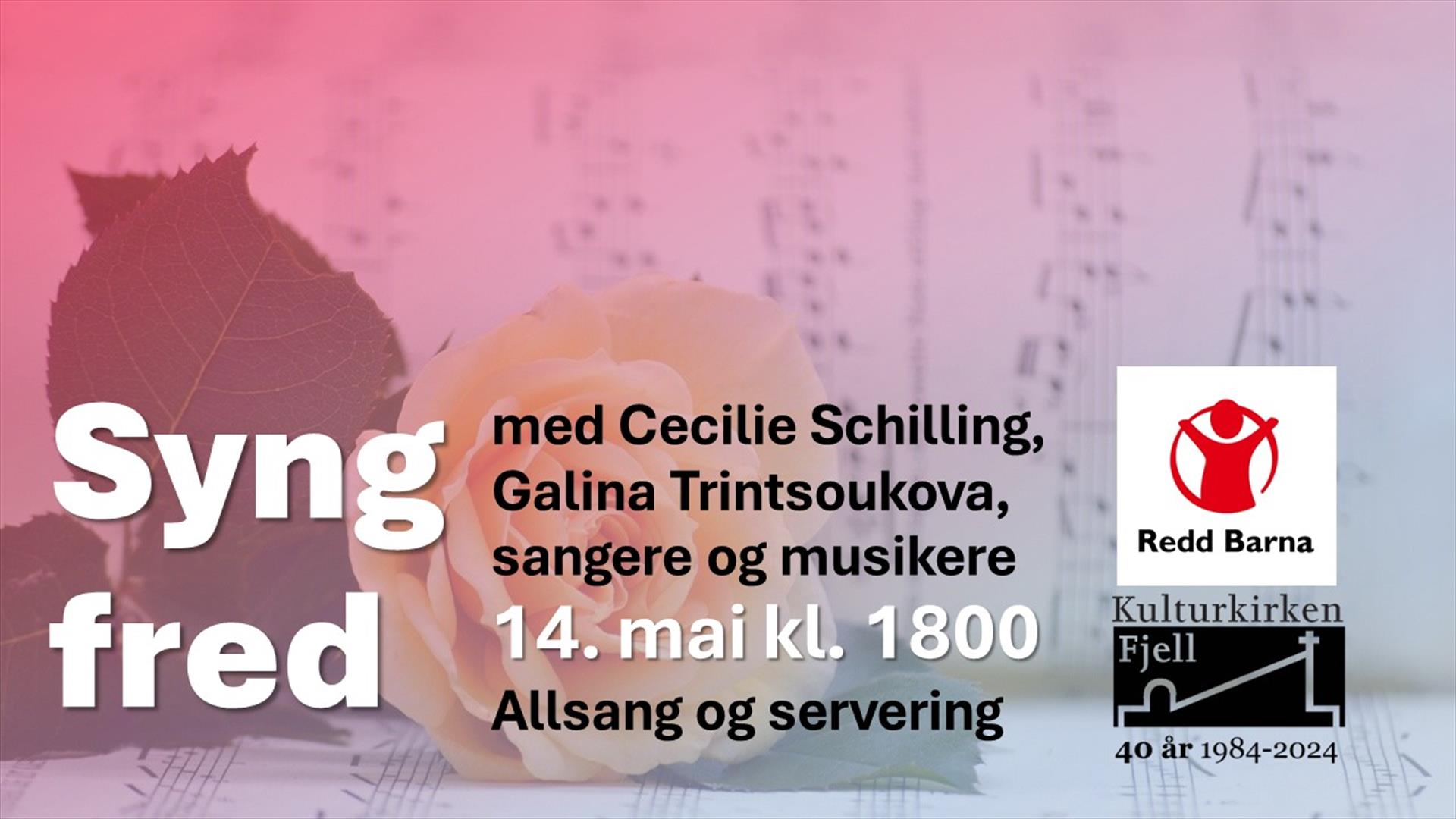 Vi synger for fred i Kulturkirken Fjell