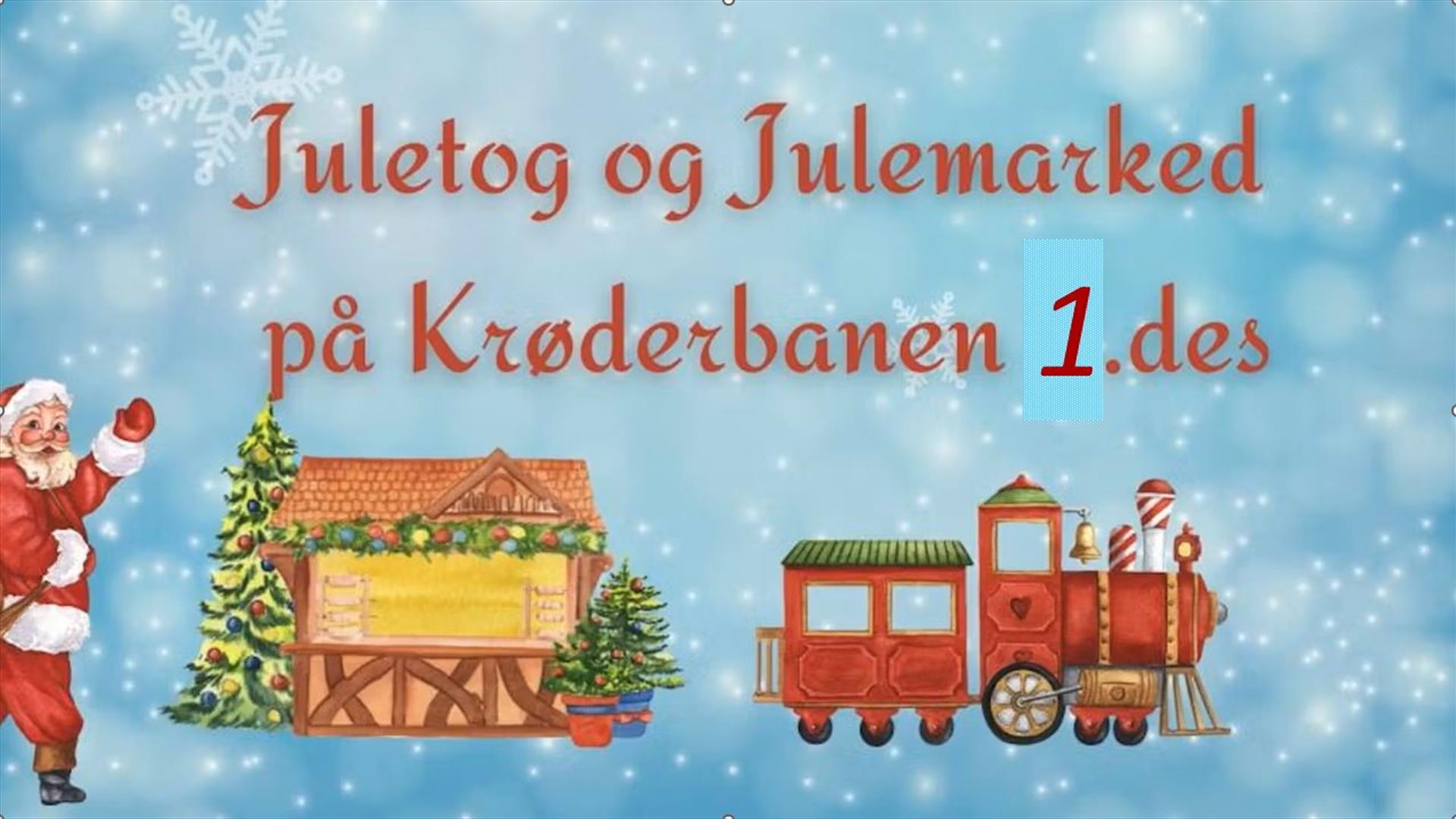 Juletog og julemarked på Krøderbanen søndag 1. desember