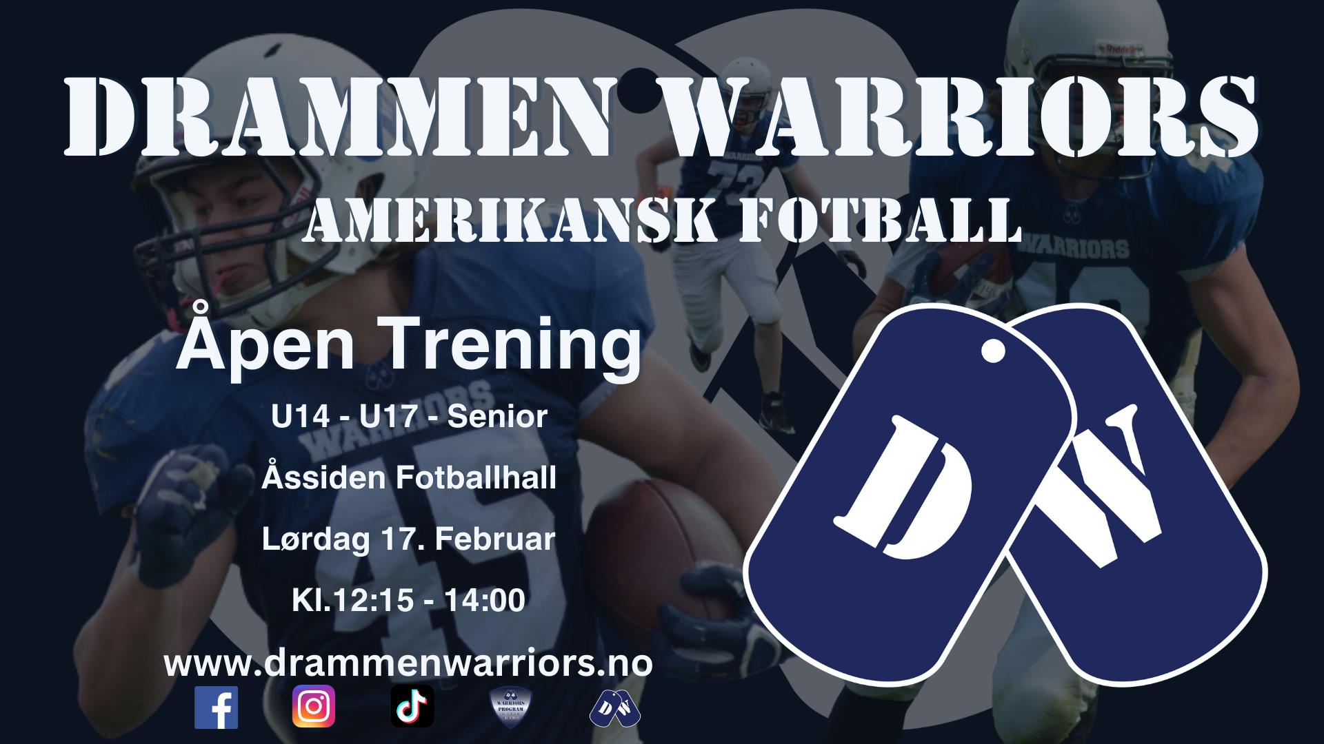 Åpen Trening - Drammen Warriors Amerikansk Fotball