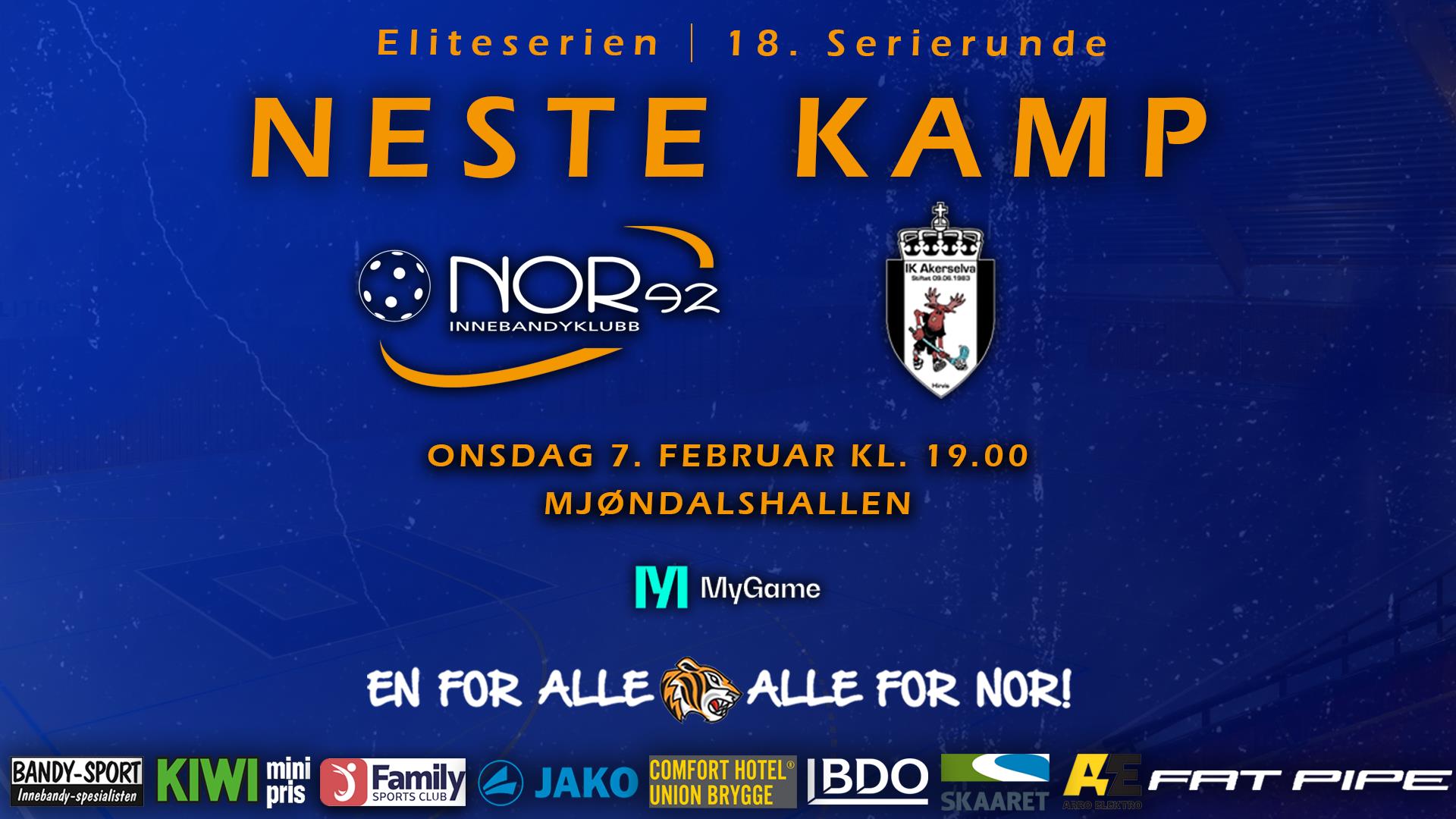 NOR 92 - Akerselva, onsdag 7. februar kl. 19