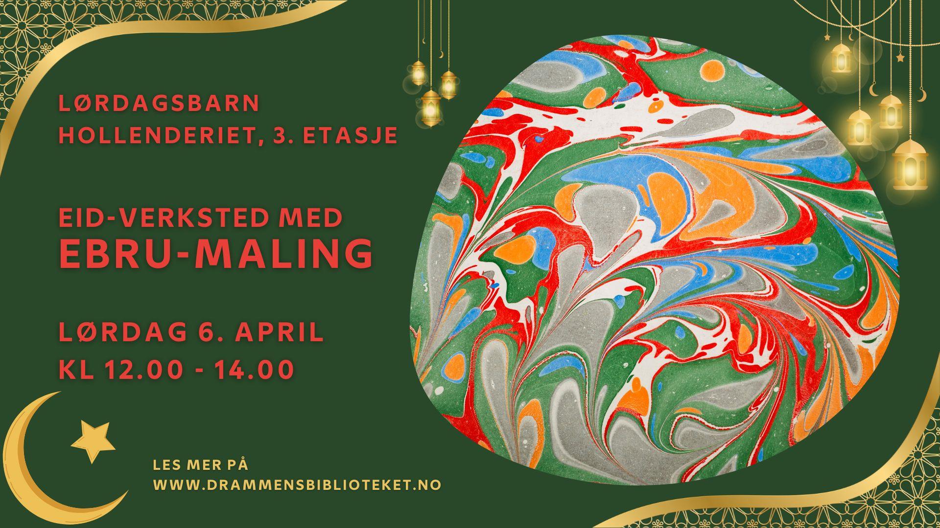Eid-verksted med ebru-maling