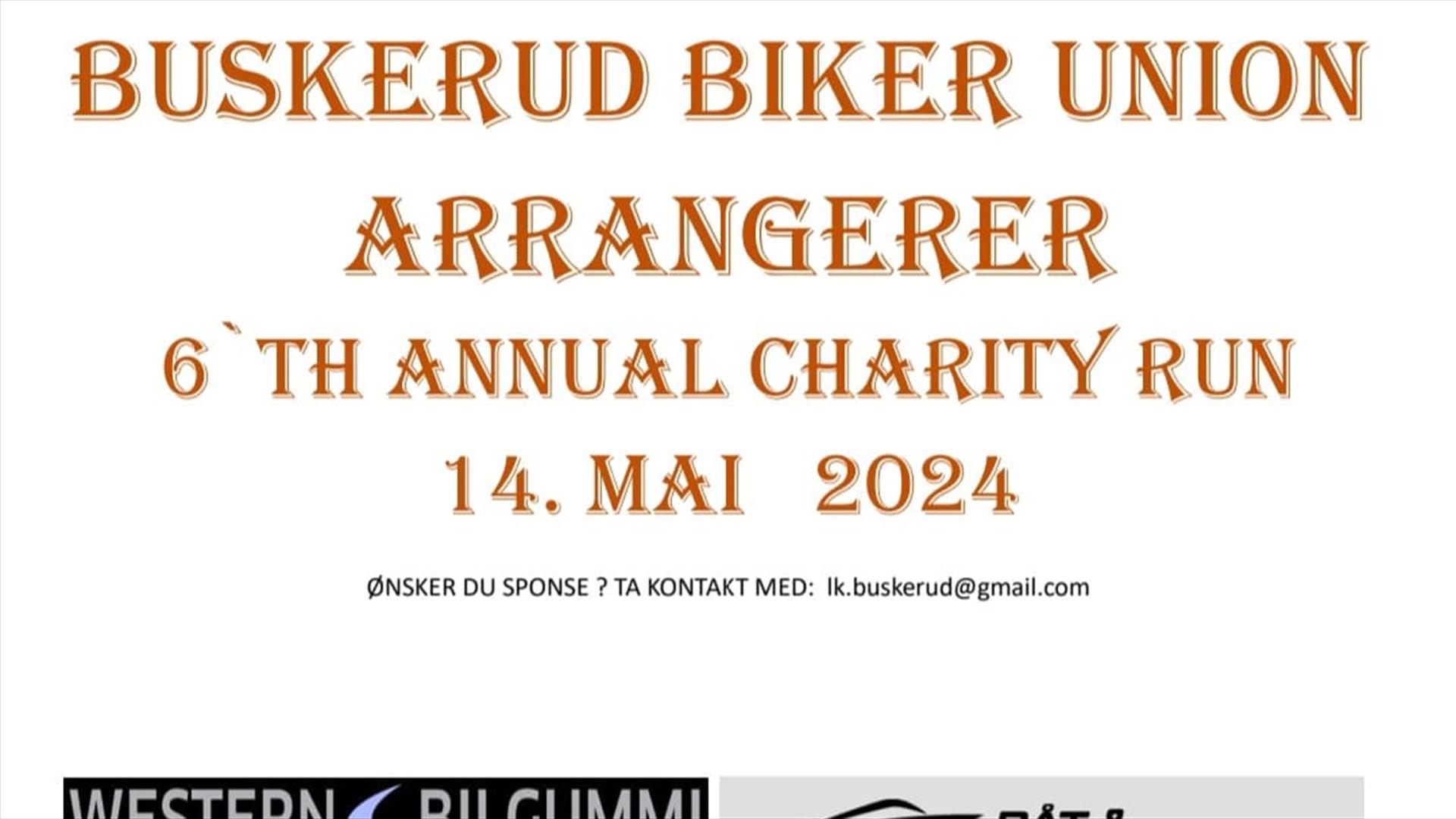 Buskerud Biker Union, 6. Charity Run