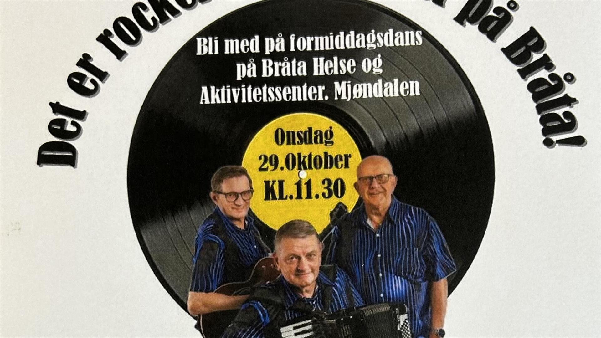 De 3 Glade lakser spiller opp til dans på Bråta