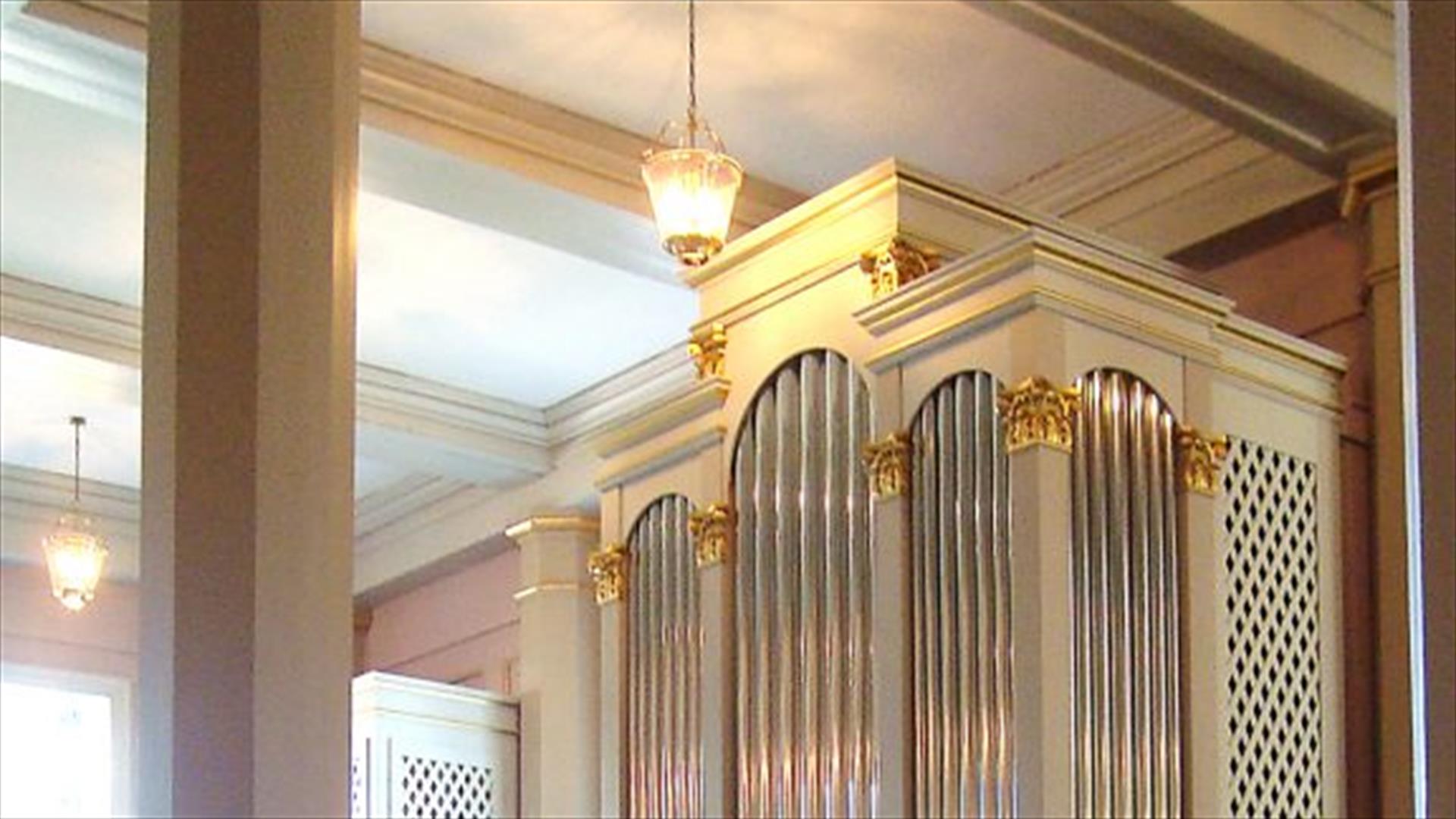 Orgelet i Strømsø kirke.