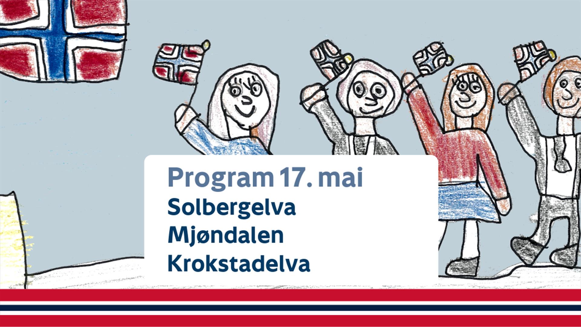 17. mai-illustrasjonene er laget av elever ved Drammen kulturskole.