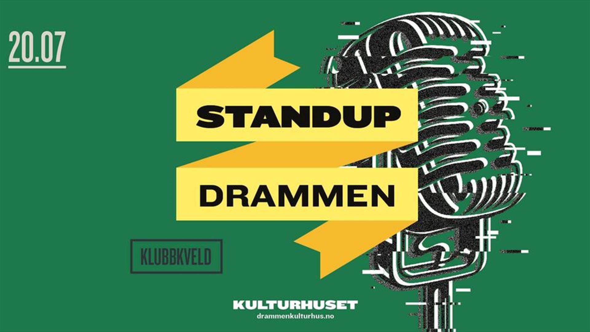 Sommer og standup skyer over Drammen