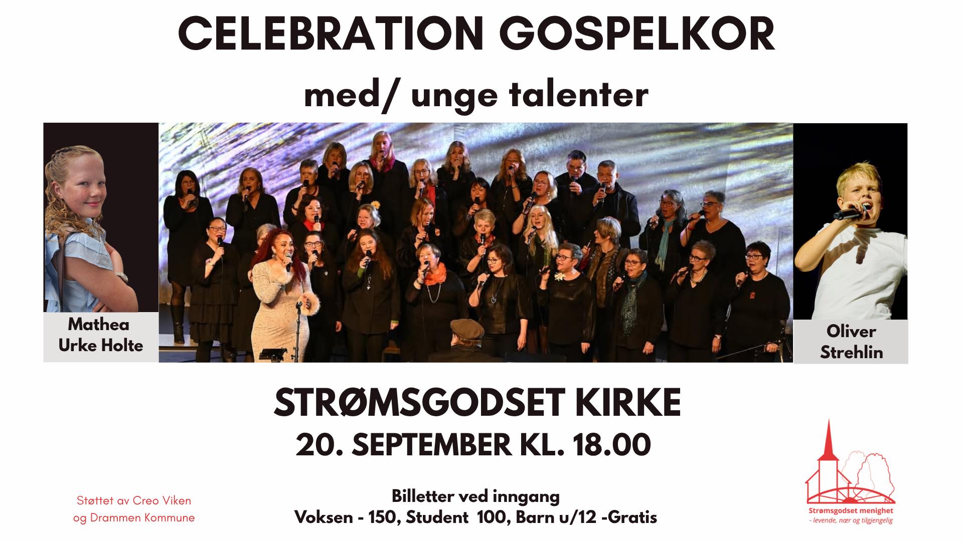 Gospelkonsert med Celebration gospelkor og talenter