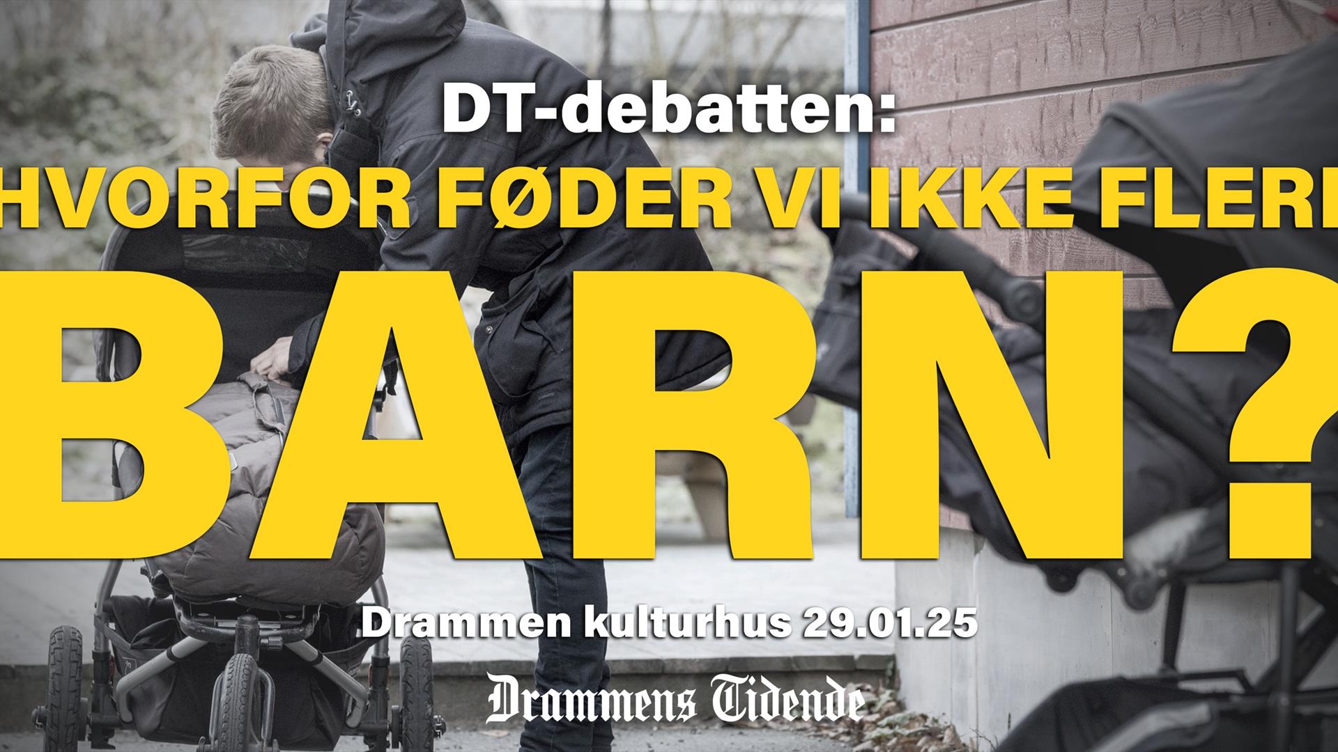 Drammens Tidende inviterer til debatt om de lave fødselstallene.