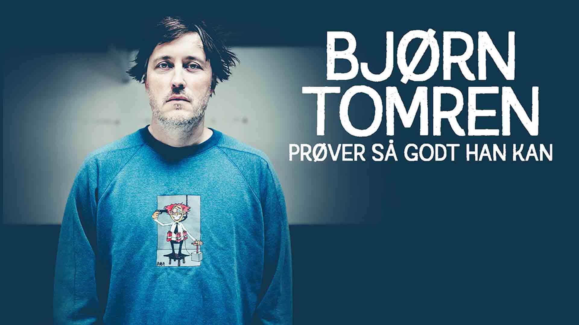 Bjørn Tomren prøver så godt han kan i Drammen kulturhus