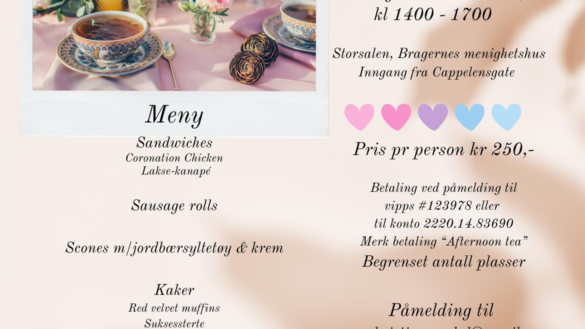 Invitasjon til Afternoon Tea