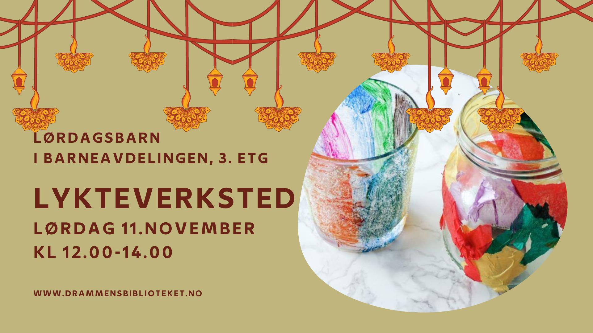 Lykteverksted på Drammensbiblioteket