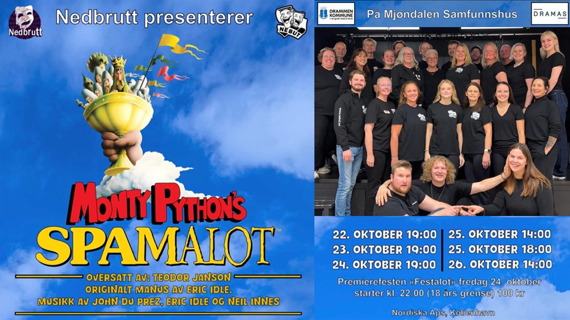 Plakat - Nedbrutt Teater - Spamalot