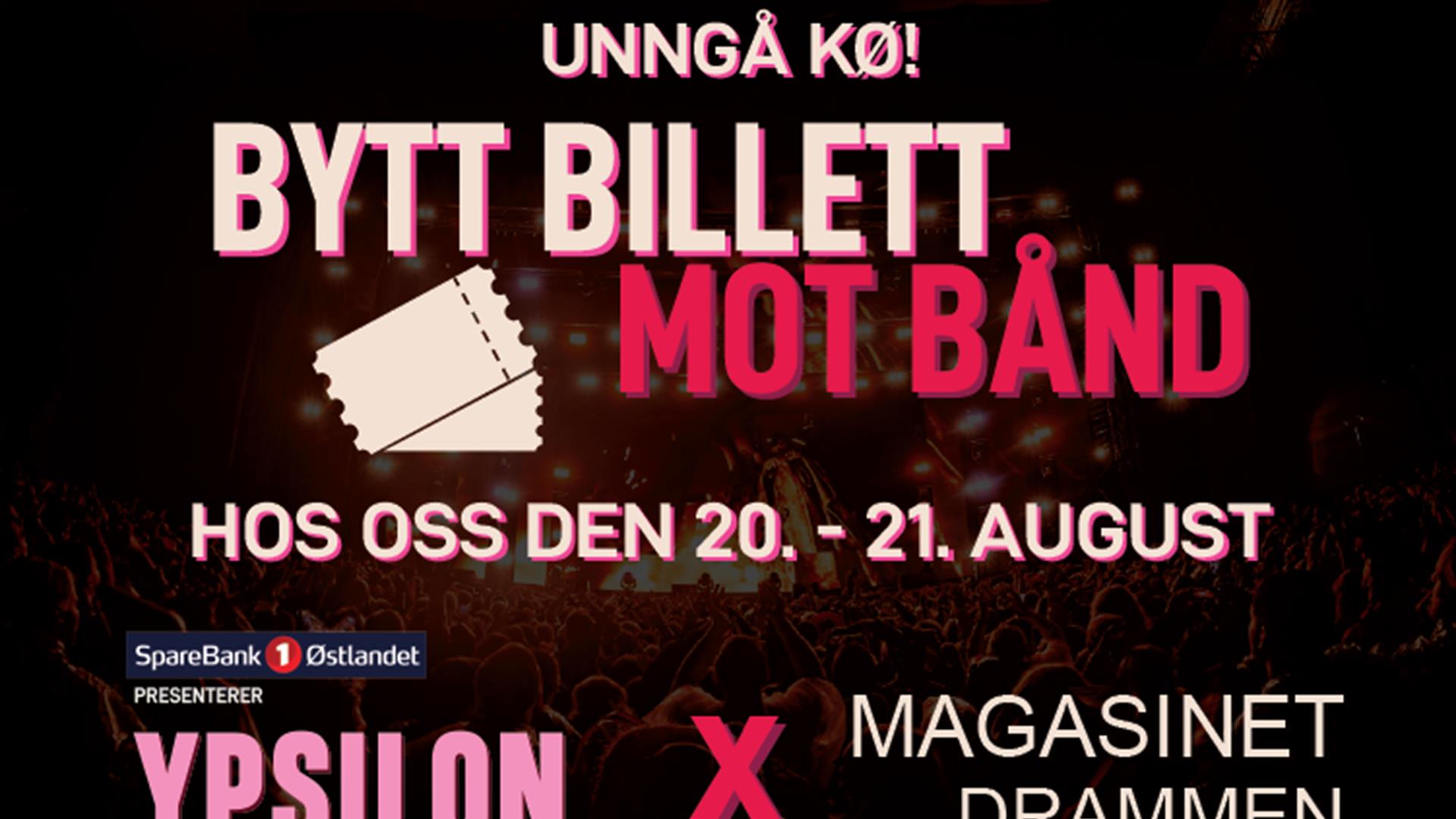 Billett mot bånd Magasinet Drammen