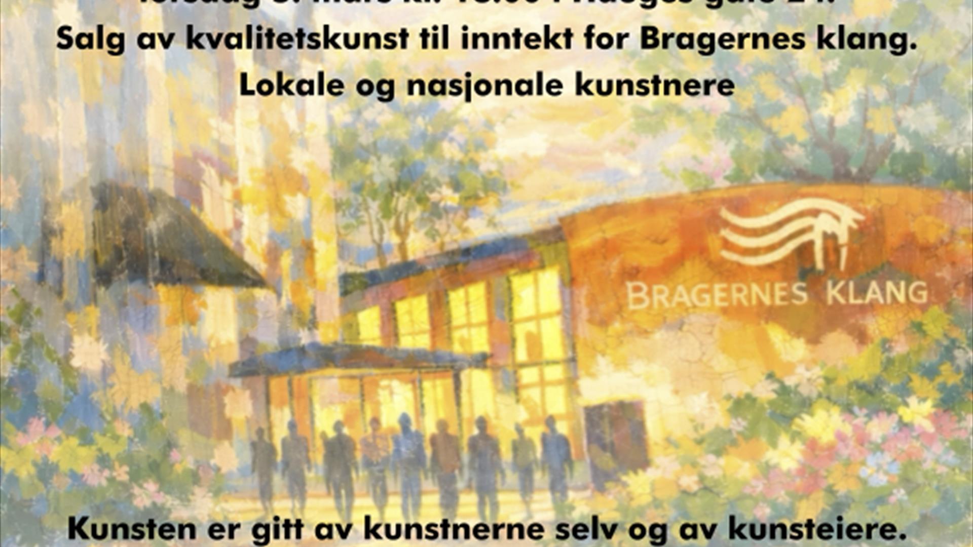 Kunst selges til inntekt for Bragernes klang