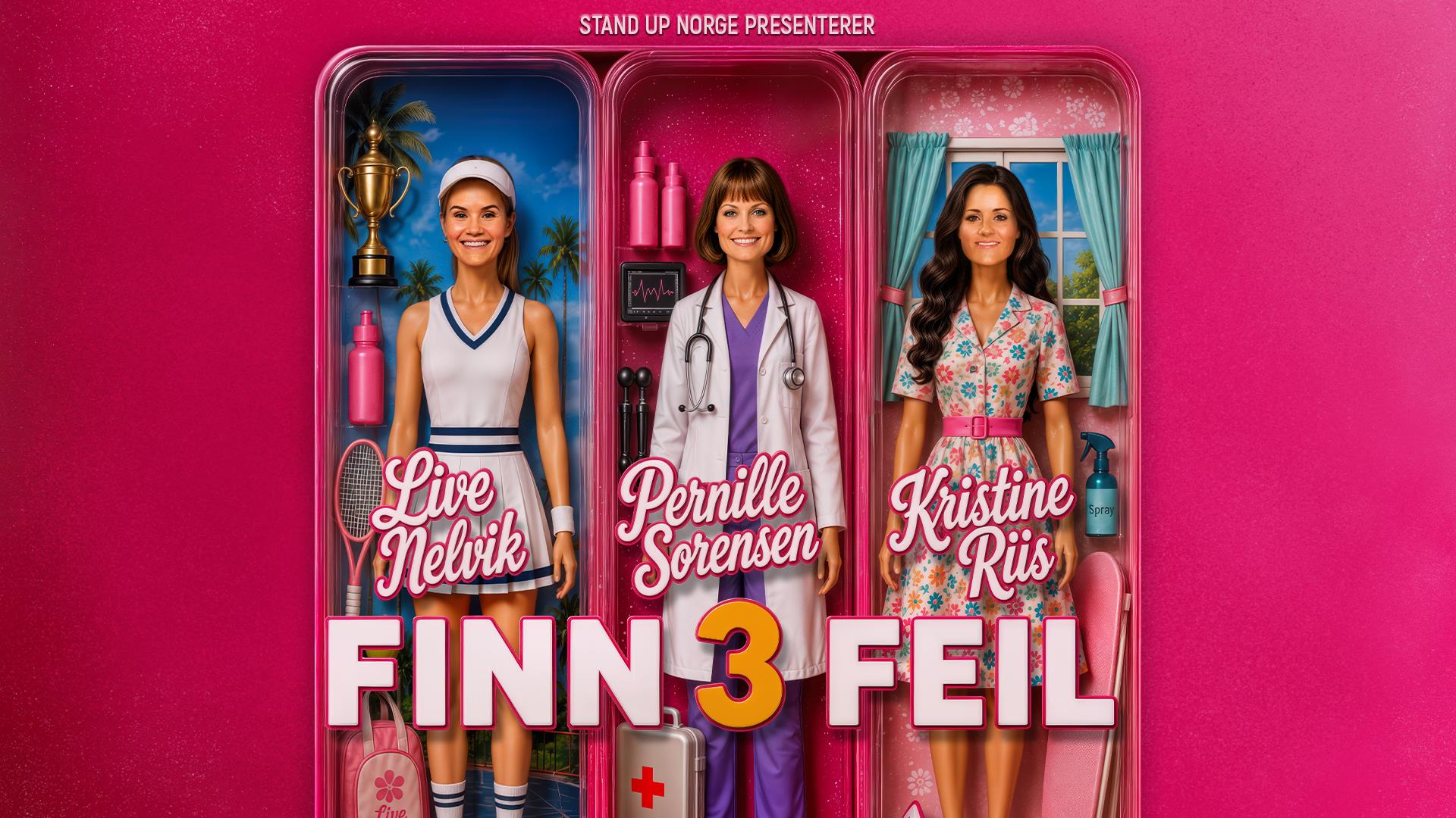 Finn tre feil