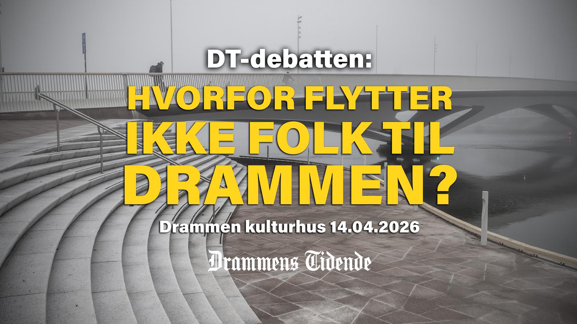 Debatt på Drammen kulturhus.