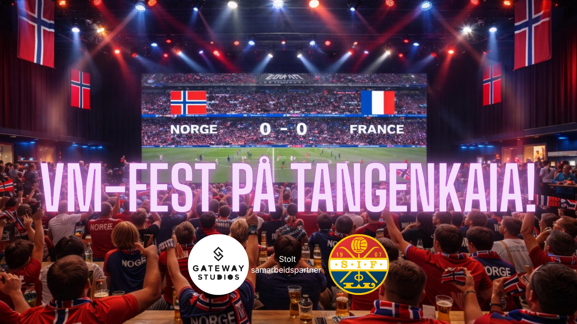VM-fest på Tangenkaia